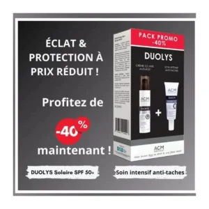 DUOLYS SOIN INTENSIF ANTI TACHE 40 ML + DUOLYS ECRAN SOLAIRE 50 ML