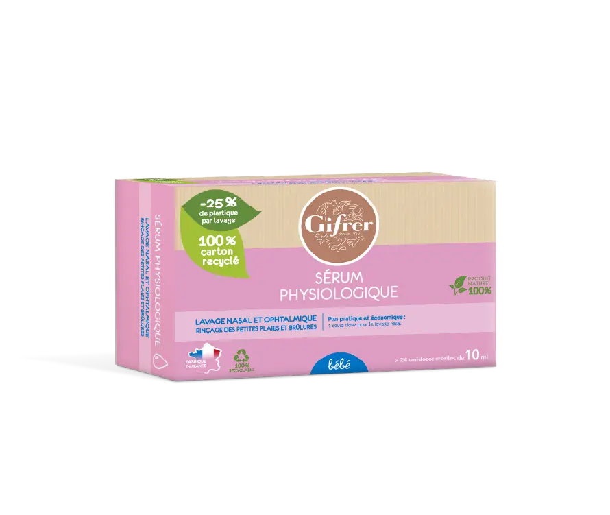 SERUM PHYSIOLOGIQUE 10 ML X 10 GIFRER - Image 1