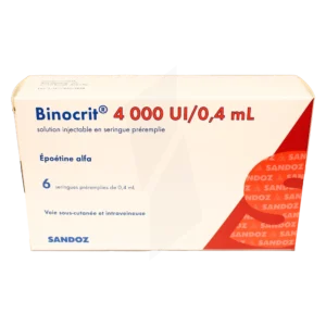 BINOCRITE 4000 UI/6 SERINGUES