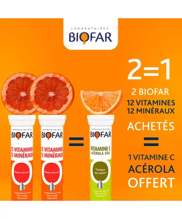 COFFRET BIOFAR 2 MULTIVITAMINE +BIOFAR VITAMINE C  OFFERT