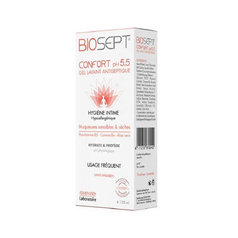 BIOSEPT 5.5 CONFORT GEL ANTISEPTIQUE 200 ML - Image 1