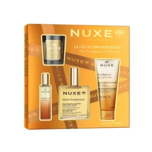 COFFRET NUXE PRODIGIEUX GLOW FLORAL 25 ( NUXE HUILE PRO OR 50 ML + NUXE VROSE LIP SERUM 8 ML + NUXE CRAKER PRODEG 23