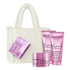 COFFRET NUXE HAIR PRODIGIEUX ( SHP + DEMEL+MASQUE) RETUEL D'EXIPETION HAIR PRODEGIEUX