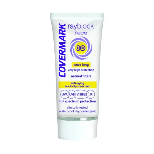 COVERMARK RAYBLOCK FACE SFP 80 EXTRA LONG TEINTE 50ML NATURAL FILTERS