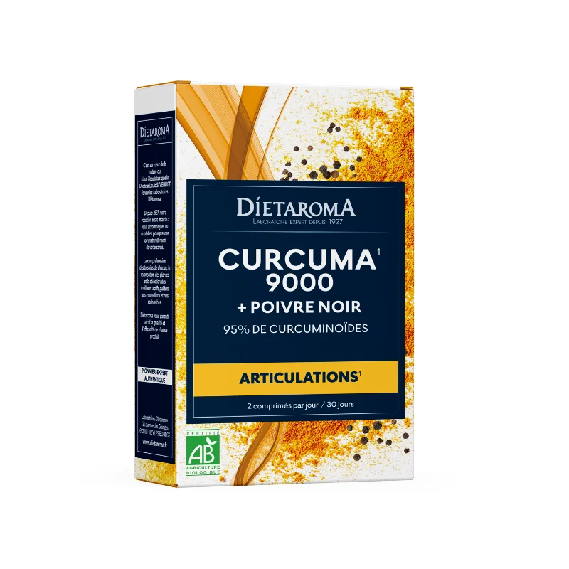 DIETAROMA CURCUMA 9000 BIO X 60 CPS - Image 1