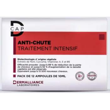 DCAP AMPOULES TRAITEMENT INTENSIF ANTI CHUTE 12 X 10 ML