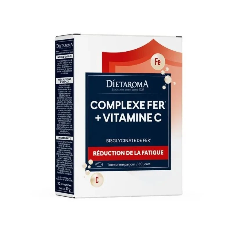DIETAROMA COMPLEXE  FER + VITAMINE C + VITAMINE B 9 - Image 1
