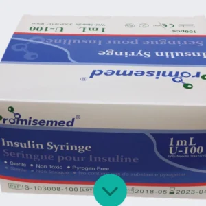 SERINGUE INSULINE DISPOSABLE PROMISEMED 1ML