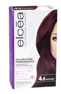 COLORATION ELCEA N°4.5 ACAJOU SANS AMONIAQUE SANS PARABEN