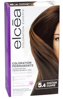 COLORATION ELCEA N°5.4 CHATAIN CUIVRE SANS AMONIAQUE SANS PARABEN