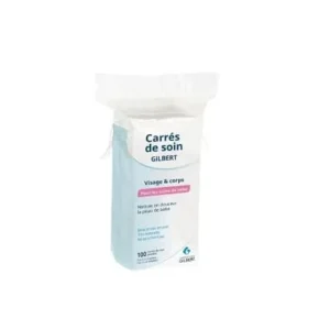 COTON CARRE PAQUET DE 100 PHARCOMEDIC
