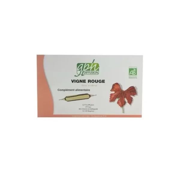 VIGNE ROUGE 20 AMPOULES GPH