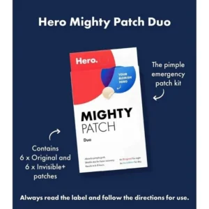 HERO MIGHTY PATCH DUO X 6 ORIGINAL ET 6 INVISIBLE