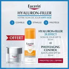 EUCERIN HYALURON FILLER JOUR PS SPF 15 ANTI AGE+3 EFFECTS 50 ML + ECRAN AA