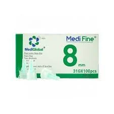AIGUILLES 8 MM MEDIFINE 30G X 100 UNITES