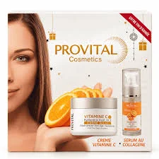 SERUM AU COLLAGENE + CREME VITAMINE C PACK PROVITAL