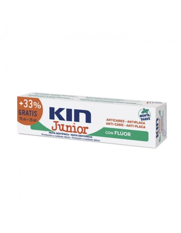 KIN FLUOR KIN PATE DENTIFRICE 75 ML + 25 GRATUIT