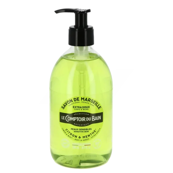 SELS DE BAIN A LA MENTHE ET AU CITRON 500 ML