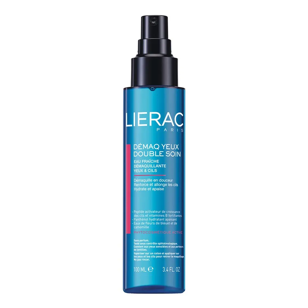 DEMAQUILLANT YEUX DOUBLE SOIN FLACON 100 ML LIERAC - Image 1