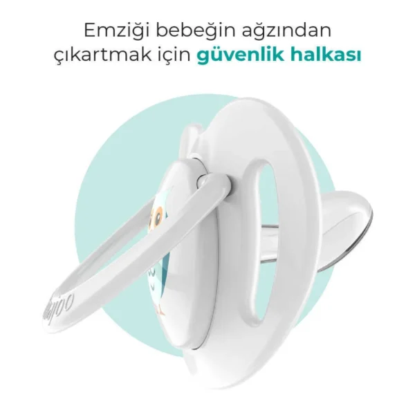 MAMAJOO SUCETTE SILICONE ORTHODONTIQUE OWL+WHITE+ 0MOIS 3022