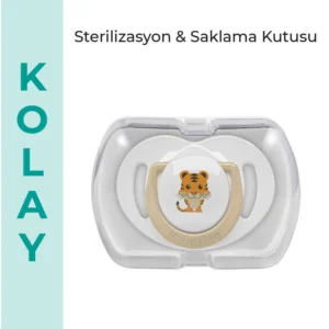 MAMAJOO SUCETTE SILICONE ORTHODONTIQUE TIGER + EAU + 0MOIS 3039