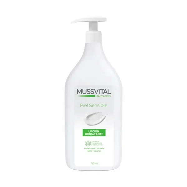 MUSSVITAL DERMACTIVE LOTION EMOLIANTE PEAU SENSIBLE 1L