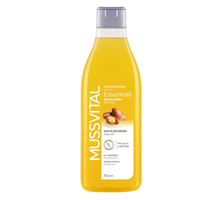 MUSSVITAL ESSENTIALS GEL DOUCHE ARGAN 750 ML - Image 1
