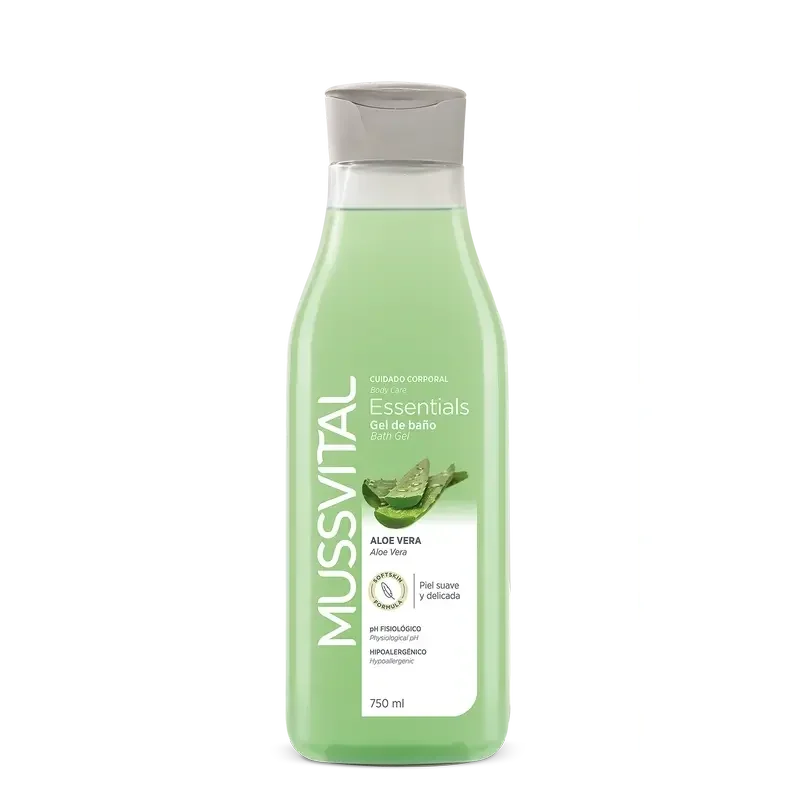 MUSSVITAL ESSENTIALS GEL DOUCHE ALOE VERA 750 ML - Image 1