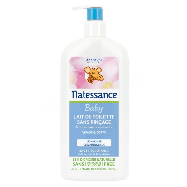 NATESSANCE LAIT DE TOILETTE SANS RINCAGE
