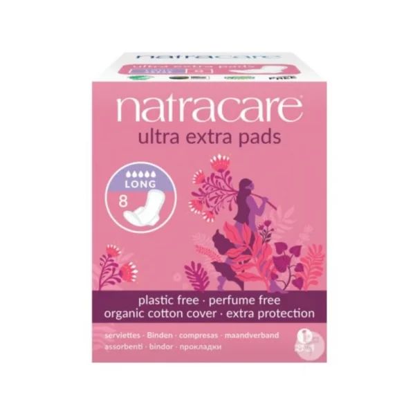 SERVIETTE NATRACARE ULTRA EXTRA LONG 8 U