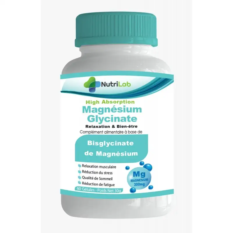 MAGNESIUM GLYCINATE 60 GELULES NUTRILAB - Image 1