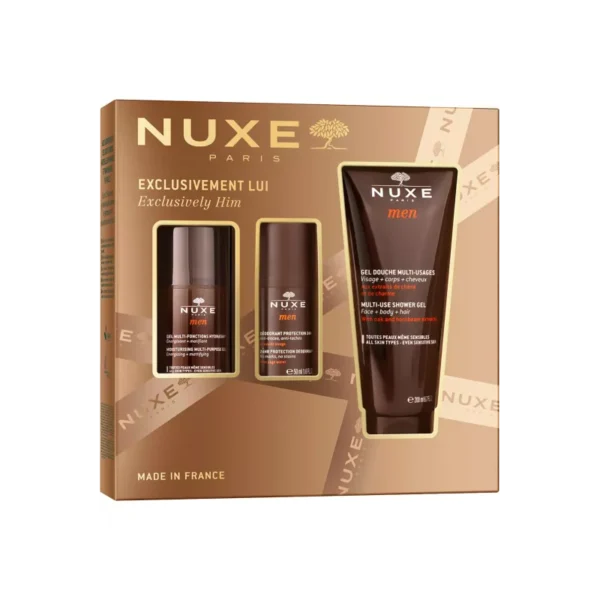 COFFRET NUXE MEN GEL MULTI FONC + DEOD MEN + GEL DOUCHE 200ML