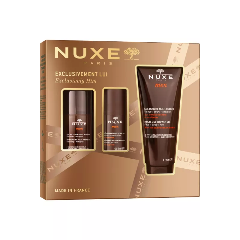 COFFRET NUXE MEN GEL MULTI FONC + DEOD MEN + GEL DOUCHE 200ML - Image 1