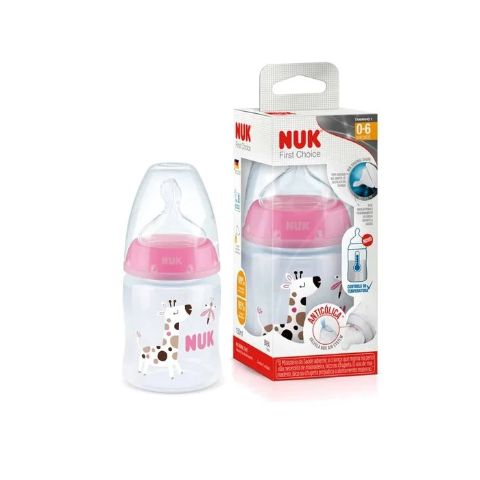 NUK BIB PLASTI 110 ML BABY ROSE 10743400 - Image 1