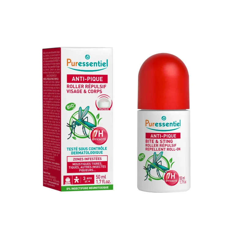 PURESSENTIEL ANTI PIQUE ROLLER REPULSIF VISAGE ET CORPS 50 ML - Image 1