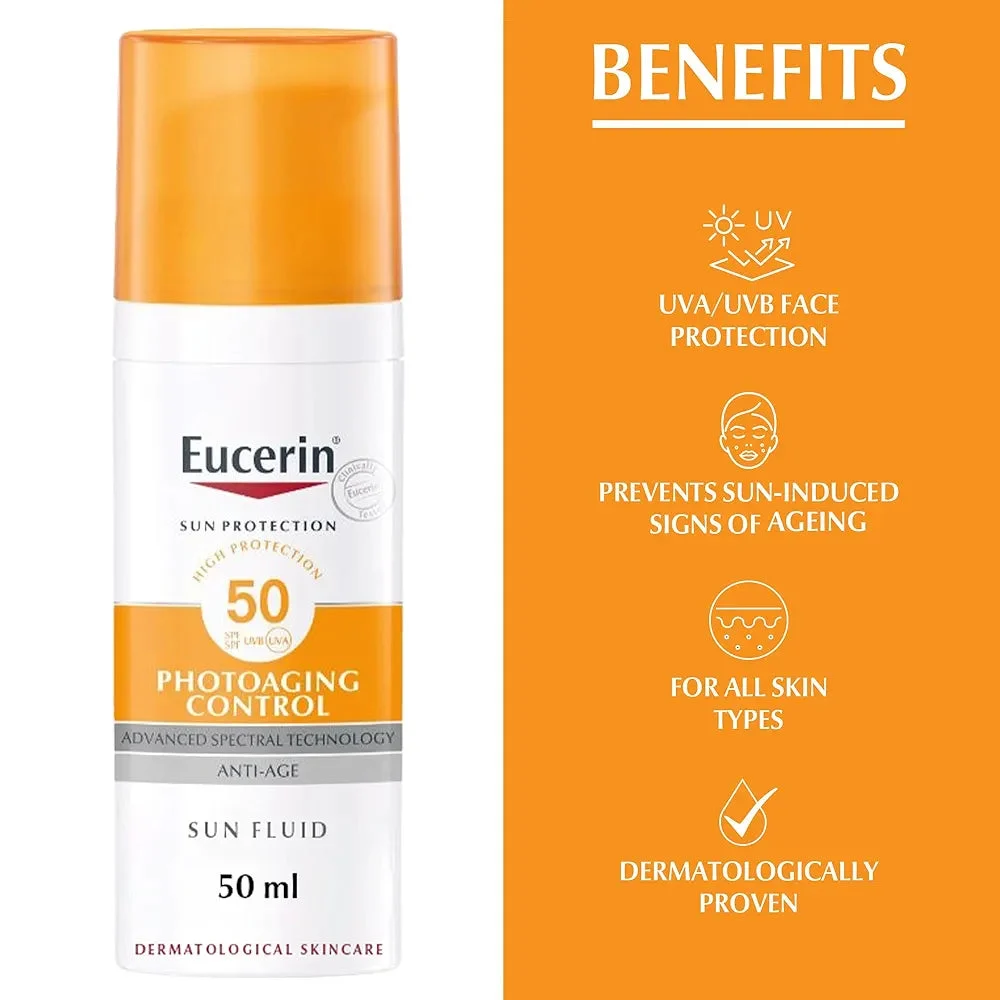 EUCERIN ECRAN SUN PHOTOAGING CONTYROL ANTI AGE SUN FLUIDE - Image 1