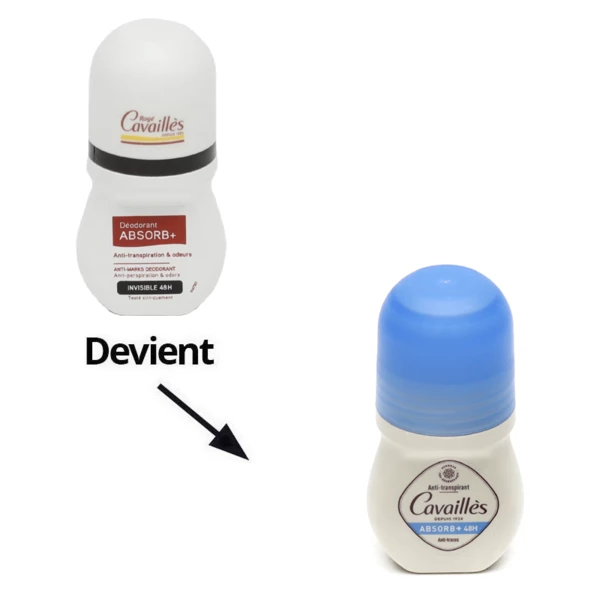 ROGE CAVAILLES DEO ABSORB+ MIXTE ET INVISIBLE ROLL ON EFFICACITE 48 H