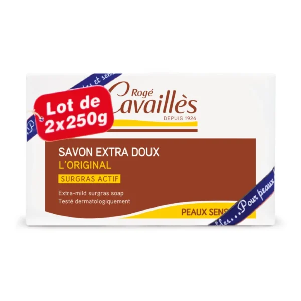 ROGE CAVAILLES SAVON PARFUME FLEUR DE COTON 250 GR X 2