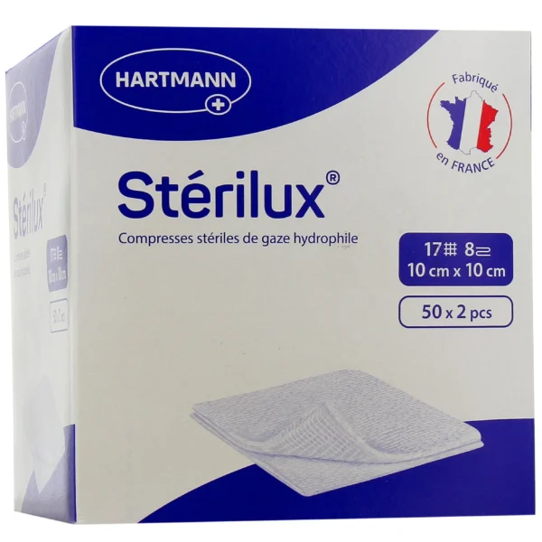 COTON CARRE X 50 STERILUX