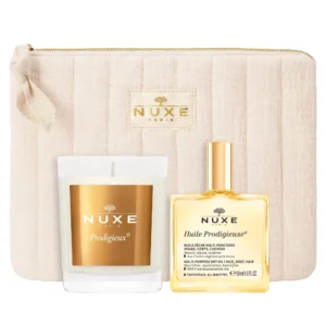 COFFRET NUXE PRODIGIEUX GLOW ( NUXE HUILE PRD OR 50 ML + NUXE RVE LEVRE 10 ML + NUXE HUILE PROD 50 ML