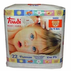 COUCHE BEBE MAXI 7/18 KG 694 X 18 UNITES TRUDI