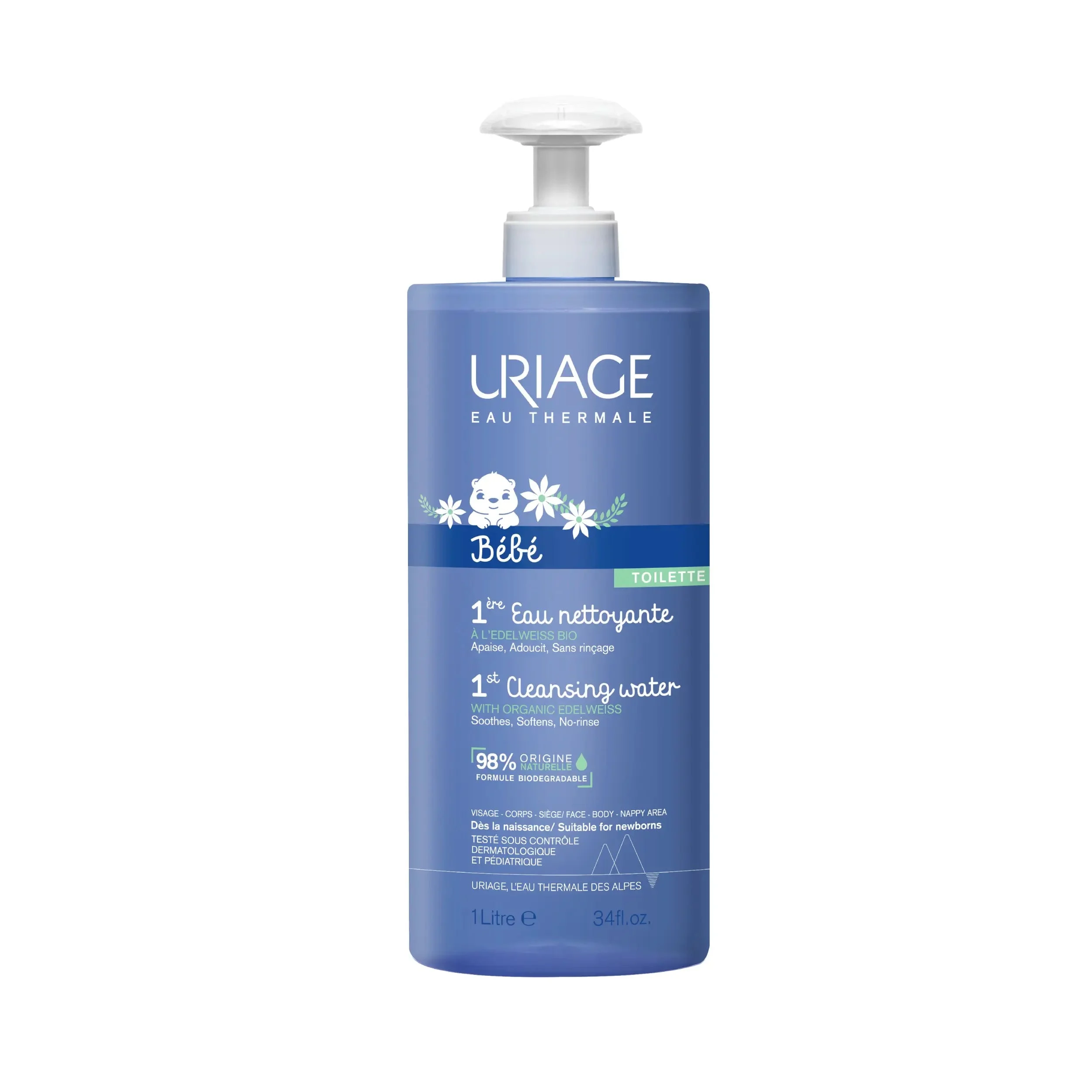 URIAGE 1ER EAU NETTOYANTE 1 LITRE - Image 1