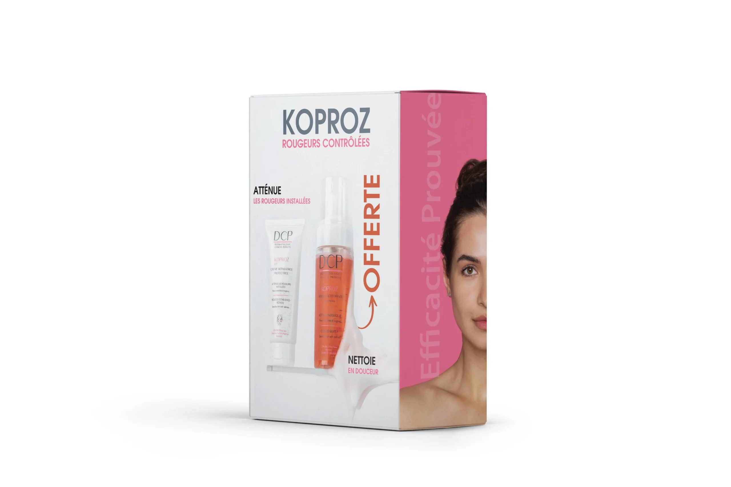 DCP KOPROZ ROUGEURS CONTROLÉES + MOUSSE NETTOYANTE COFFRETE - Image 1