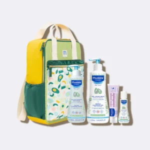PROMO MUSTELA ( LAIT DE TOILETTE 200 ML + SHP BB 200 ML + SAVON 100 GR + 2 LINGETTES + MUSTI PARFUM + SAC A DOS PASTEL  )
