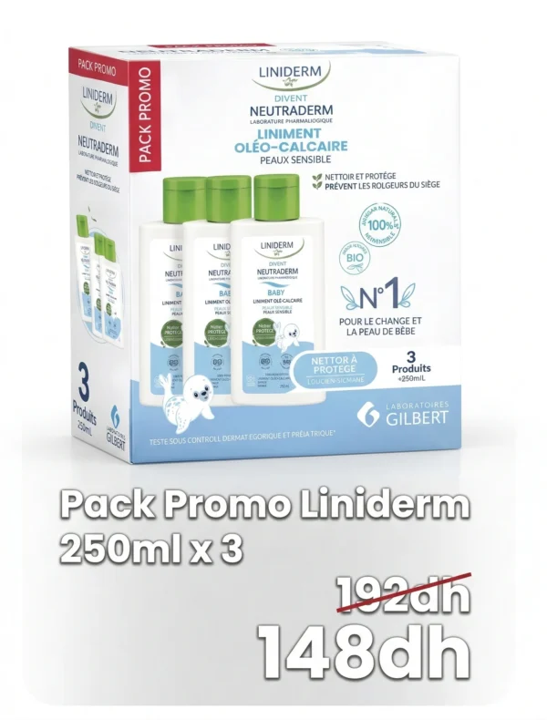 LINIDERM NEUTRADERM 3 LINIMENT OLEO CALCAIRE 250 ML