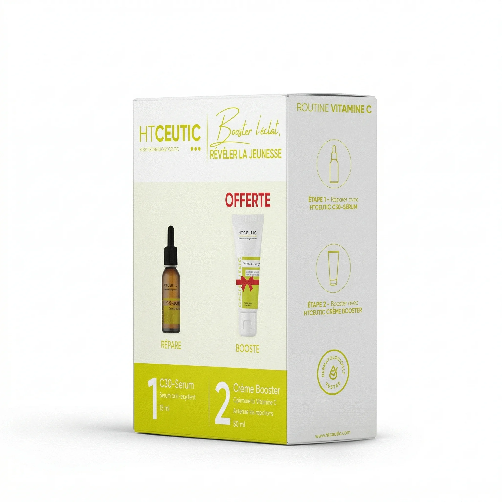 HT CEUTIC VITAMINE C 30 SERUM + CREME BOOSTE OFFERTE PACK - Image 1