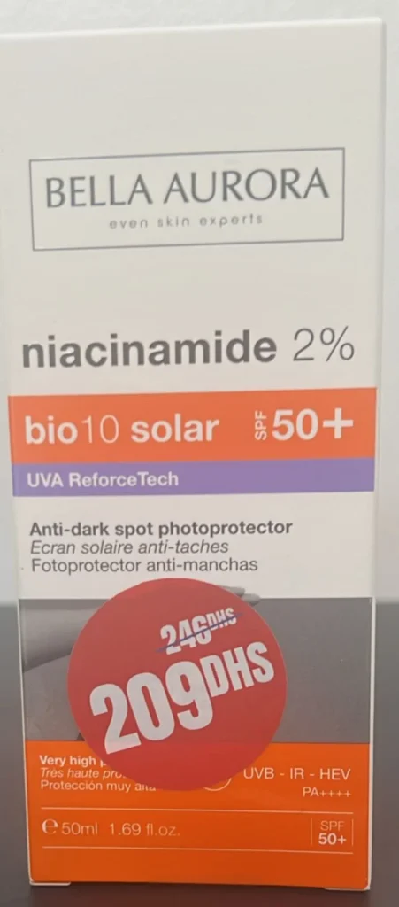 BELLA AURORA ECRAN SOLAIRE BIO 10 SOLAR NIACINAMIDE SPF50+