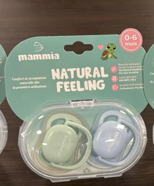 MAMMIA 2 SUCETTES ORTHODONTIQUE NATURAL FEELING 0-6 MOIS