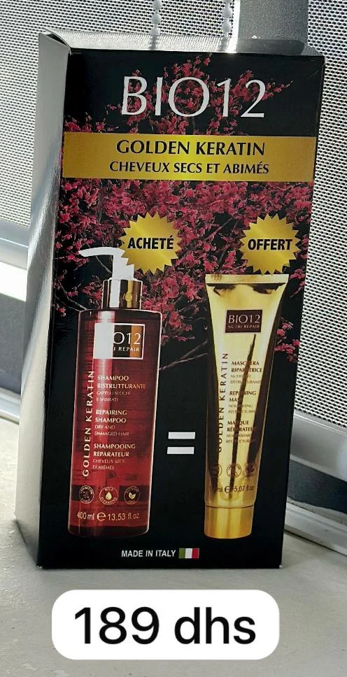 BIO12 SHAMPOING REPARATEUR 400 ML + BIO12 MASQUE REPAR PACK
