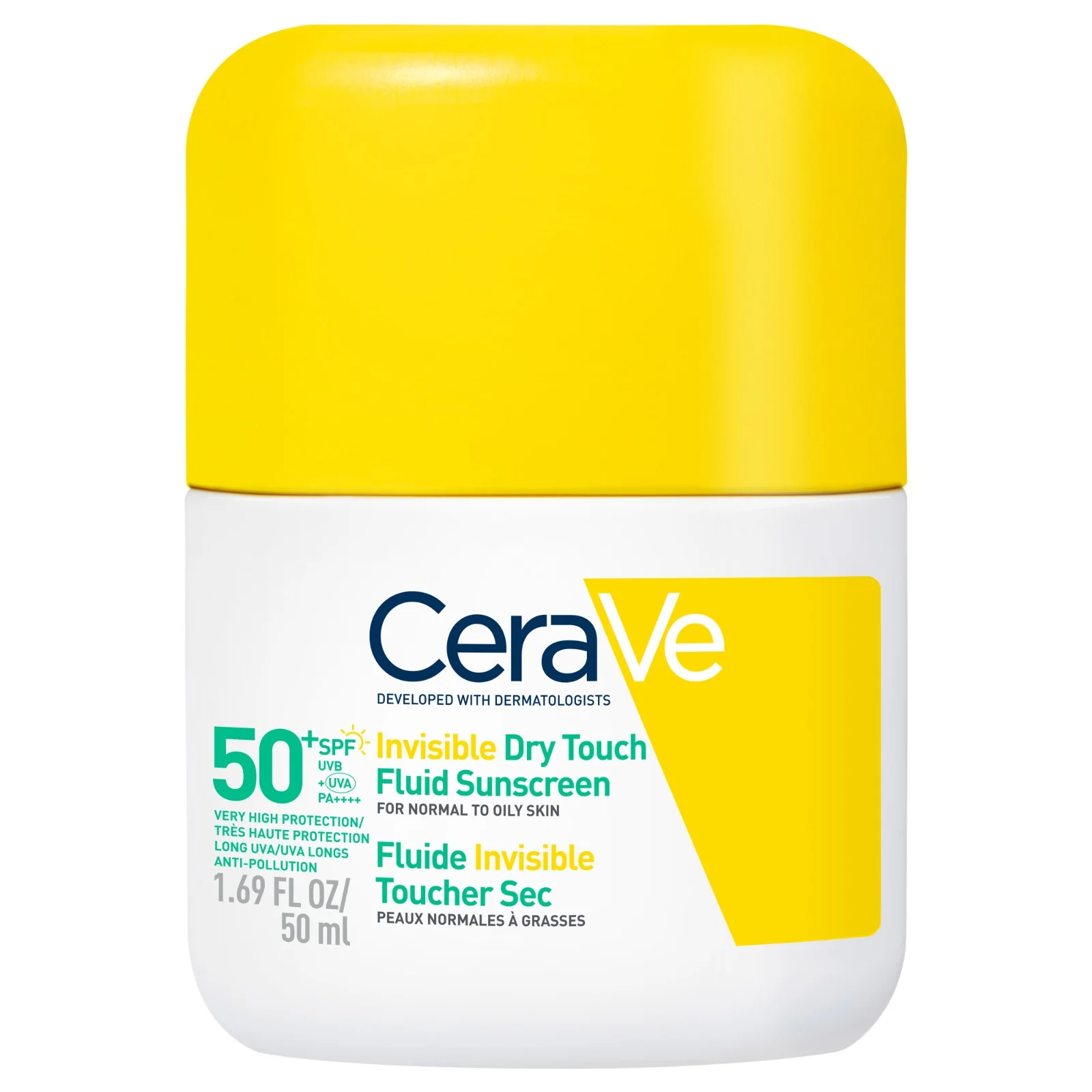 CERAVE FLUIDE SOLAIRE TOUCHER SEC SPF50+ 50 ML - Image 1